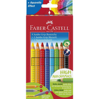 Faber-Castell Buntstift Jumbo GRIP Promotion set 8+1+1 - Produktansicht bei Farbe und mehr