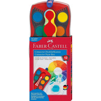 Faber-Castell Farbkasten Connector 12 Farben mit Deckweiß - Produktansicht bei Farbe und mehr