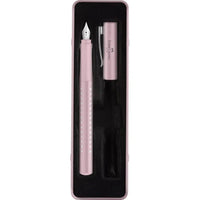 Faber Castell Füller FC Sparkle M Set Rose - Produktansicht bei Farbe und mehr