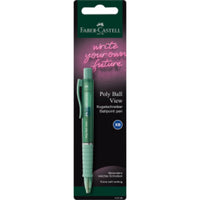 Faber-Castell Kugelschreiber Poly Ball View BK, 1 Stück, 4-fach sortiert - Produktansicht bei Farbe und mehr