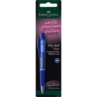 Faber-Castell Kugelschreiber Poly Ball View BK, 1 Stück, 4-fach sortiert - Detailansicht