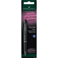 Faber-Castell Kugelschreiber Poly Ball View BK, 1 Stück, 4-fach sortiert - Ansicht 4