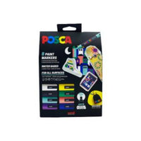 Faber-Castell Marker UNI POSCA PC-5M 8er Aktionsset - Produktansicht bei Farbe und mehr