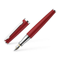 Faber-Castell Otto Hutt design06 Füller rot glanz M - Produktansicht bei Farbe und mehr