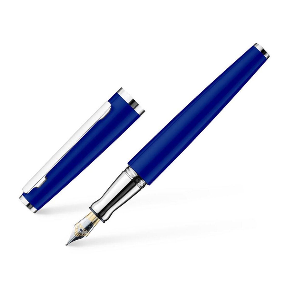 Faber-Castell Otto Hutt design06 Füller blau glanz M