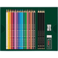 Polychromos 17er + Pitt Graphite Matt 4er plus Anspitzer+Radierer
