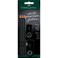 Faber Castell Bleistiftset FC 5tlg. schwarz - Produktansicht bei Farbe und mehr