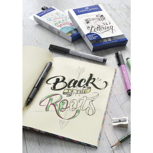 Faber-Castell Tuschestift Pitt Artist Pen Lettering, 4er Etui Love