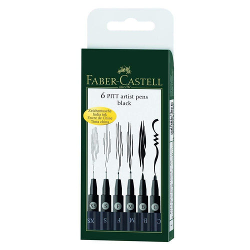 Faber-Castell Tuschestift Pitt Artist Pen, Farbe 199, 6 Stück