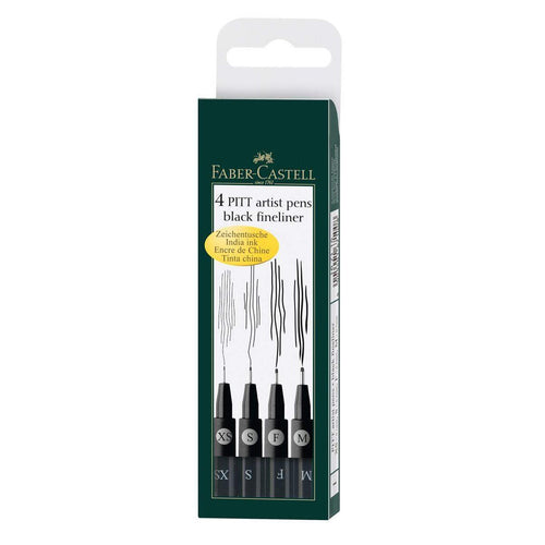 Faber-Castell Tuschestift Pitt artist pen, Farbe 199, 4 Stück