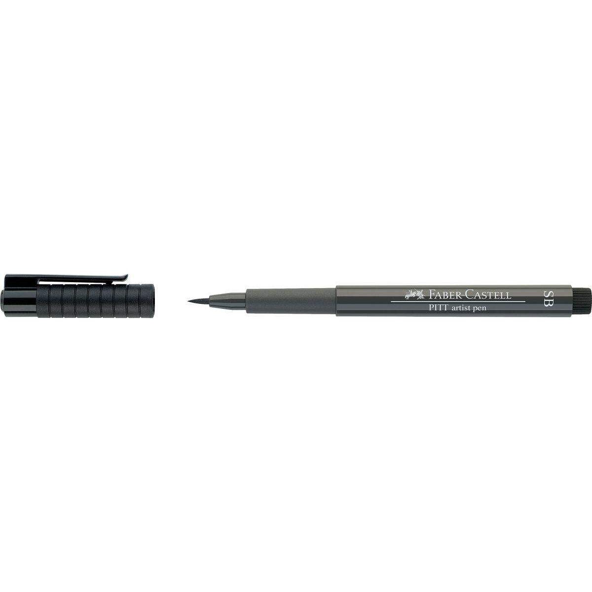 Faber-Castell Tuschestift Pitt artist pen Soft Brush Farbe warmgrau V
