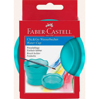 Faber-Castell Wasserbecher CLIC & GO, türkis - Produktansicht bei Farbe und mehr
