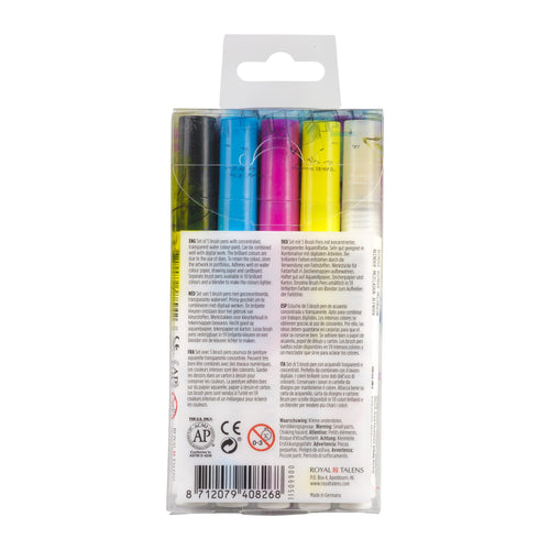 ECOLINE Brushpen 5tlg Grundfarben