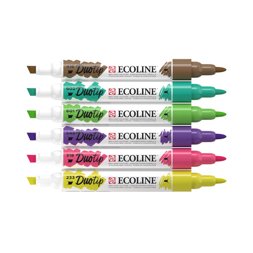 Ecoline Duotip Botanik-Set | 6 Farben