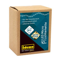 Idena Lichterkette 10 LED warmweiß 6h Timer 1,2m - Detailansicht