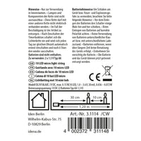 Idena Lichterkette 10 LED warmweiß 6h Timer 1,2m - Ansicht 4