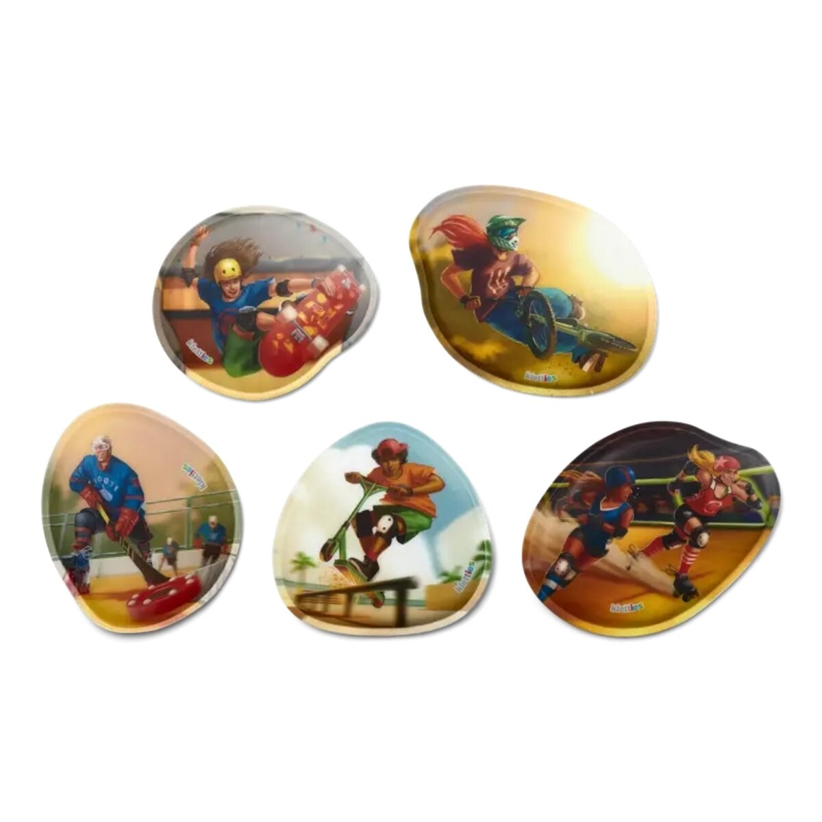 ergobag Kontur Kletties-Set Skate-Roller, 5-teilig bunt 10 x 0,4 x 9 cm