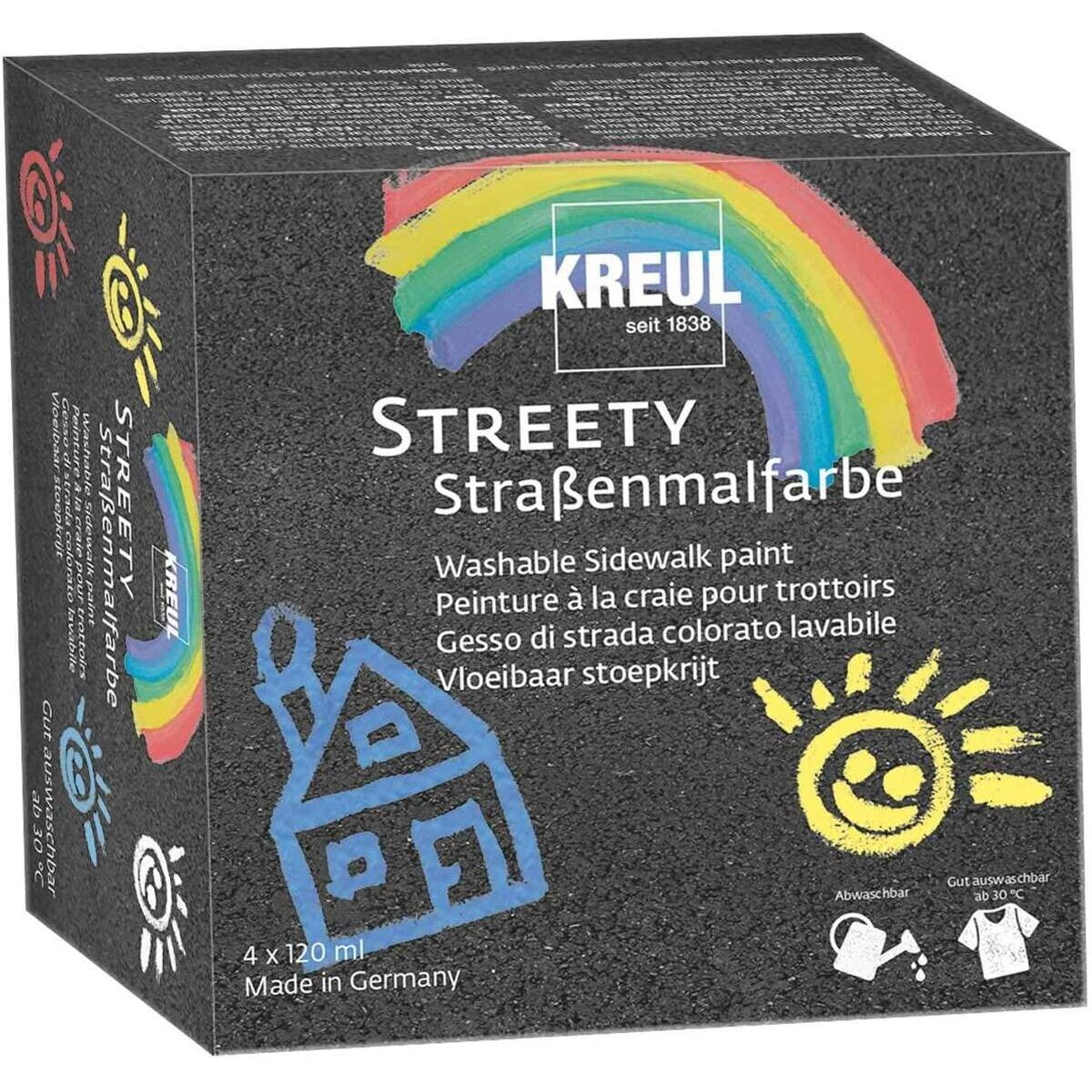 KREUL Streety Straßenmalfarbe Starter Set 120 ml