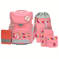 Lässig 7-teiliges Schulranzen-Set Slim Unique Pink 21 Liter 30 x 25 x 41,5 cm