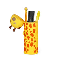 Legami 2-in-1-Federmäppchen aus Silikon - Kawaii: Giraffe - Detailansicht