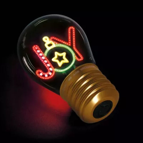 Legami Weihnachten Deko Tischlampe in Glühbirnenformen Joy