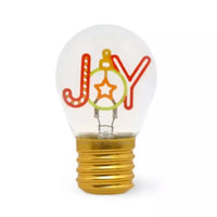 Legami Weihnachten Deko Tischlampe in Glühbirnenformen Joy