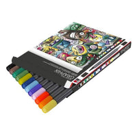 Marabuwerke Marabu Aqua Pen Graphix 12er-Sortierung MEGA MASH - Produktansicht bei Farbe und mehr