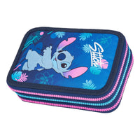 Cadeju CoolPack Etui gefüllt mit 3 Reißverschlussfächer Jumper 3 Disney Stitch - Produktansicht bei Farbe und mehr