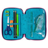 Cadeju CoolPack Etui gefüllt mit 3 Reißverschlussfächer Jumper 3 Disney Stitch - Detailansicht