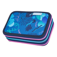 CoolPack Etui gefüllt mit 3 Reißverschlussfächer Jumper 3 Disney Stitch