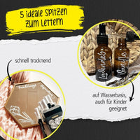 ONLINE White Lettering Set mit Acryl Marker, Fineliner und Brushpen, 5 Stifte - Ansicht 3