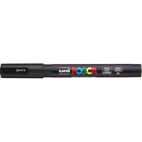 Faber Castell Posca Marker UNI POSCA PC-3M schwarz - Produktansicht bei Farbe und mehr