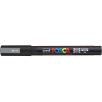 Faber Castell Posca Marker UNI POSCA PC-3M silber - Produktansicht bei Farbe und mehr