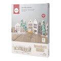 Rayher Holz Häuserfassaden Deko Set1 Aufsteller 64-teilig 3x 19,5x14cm