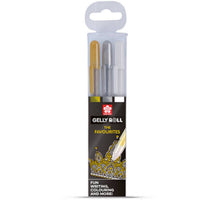 Royal Talens Gelschreiber Sakura Metallic 3er - Produktansicht bei Farbe und mehr