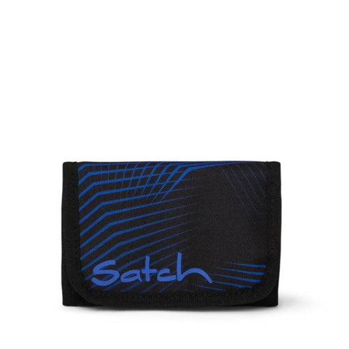 Satch Geldbeutel Seismic Blue schwarz blau 13 x 9 x 2 cm