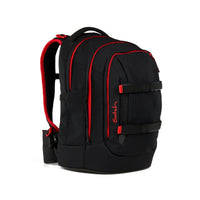 Satch Pack Schulrucksack Fire Phantom 30 Liter schwarz rot – Schulranzen & Rucksack bei Colour & More (Innenaufteilung)