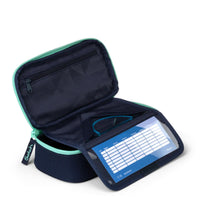 Satch Schlamperbox Ocean Mint blau türkis 22 x 6 x 10 cm – Schlamperbox / Schlampermäppchen bei Colour & More (Rückenpartie & Ergonomie)