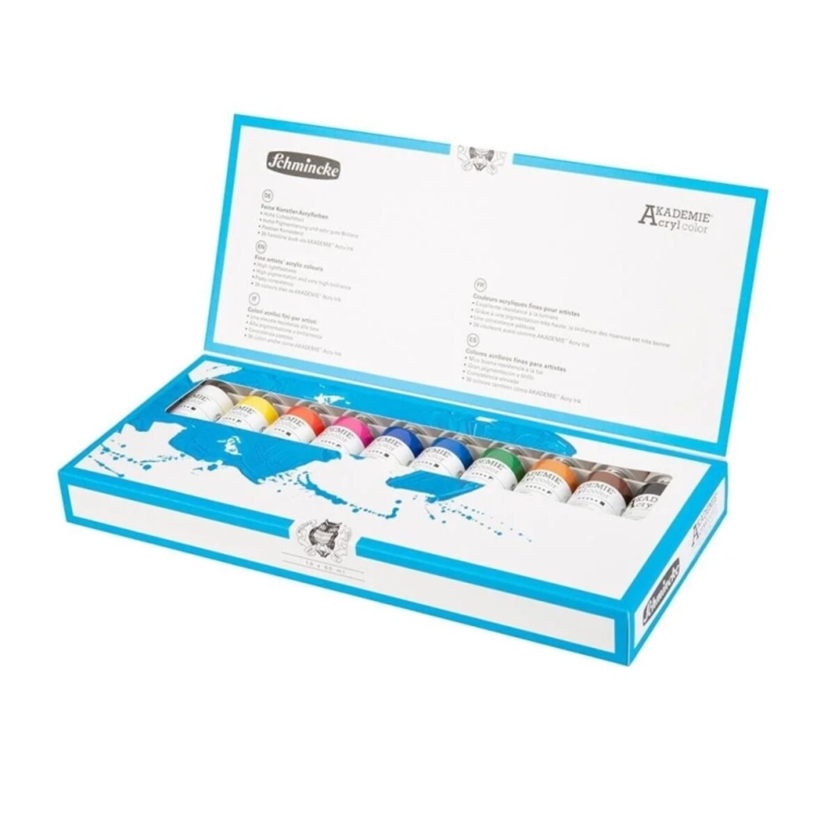 Schmincke Akademie Acrylic Colour Set 10 x 60ml