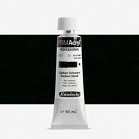 Schmincke PRIMAcryl Professional 60ml Carbon Schwarz PG1 - Produktansicht bei Farbe und mehr