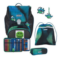 Scout Schulranzen-Set Alpha Set Movie Star Blue Pixel – Schulranzen & Rucksack bei Colour & More