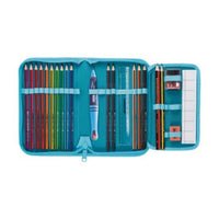 Scout Schulranzen-Set Neo DIN Water Lily 4-teilig – Schulranzen & Rucksack bei Colour & More (Trageansicht)