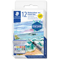 STAEDTLER® Design journey 888 Aquarellfarbkasten, 12 Aquarellfarben in sortierten Farben Metallic-Farben