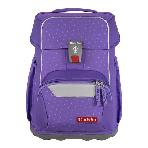 Step by Step BASIS Schulranzen-Set Purple Konfetti, 4-teilig