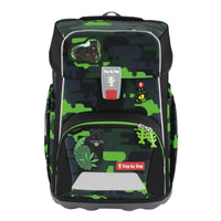 Step by Step GIANT 5-teiliges Schulranzen-Set Black Cat Chiko 23 Liter grau grün