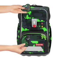 Step by Step GIANT 5-teiliges Schulranzen-Set Black Cat Chiko 23 Liter grau grün