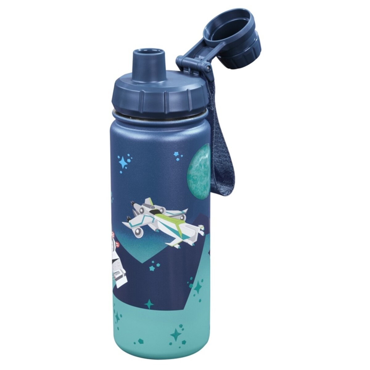 Step by Step Isolierte Edelstahl-Trinkflasche "Starship"