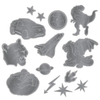 Step by Step Reflektierendes Sticker-Set "Schwarz" - Produktansicht bei Farbe und mehr