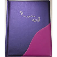 Unbekannt Zeugnismappe Lila