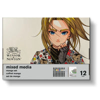 Winsor & Newton Graphic Art Manga Set 12-teilig für Künstler und Illustratoren - Detailansicht